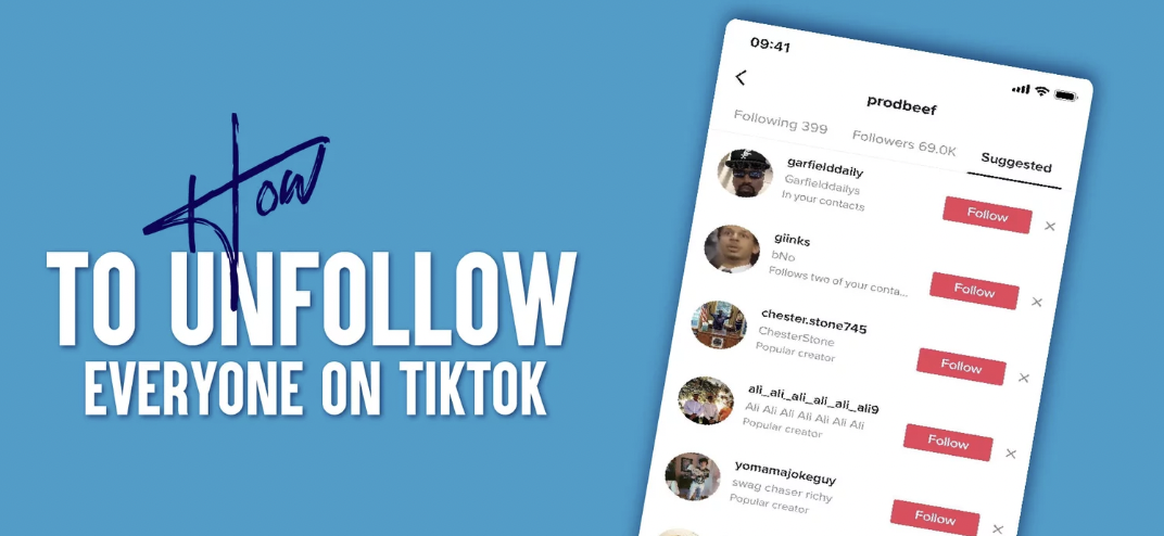 How to Mass Unfollow on Tiktok