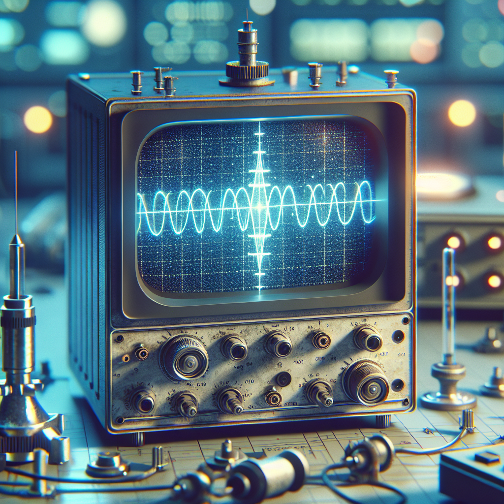 What role did CRTs play in oscilloscopes?